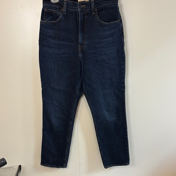 Levi's Women's 70’s High Slim Straight Dark Blue Jeans - Picture 1 of 6